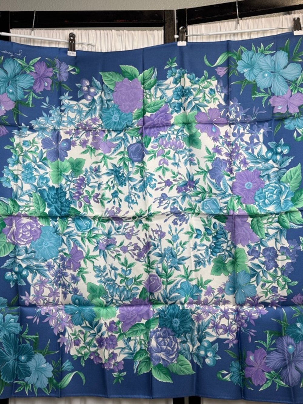 Jim Thompson Thai Silk 100% 32x32 silk scarf